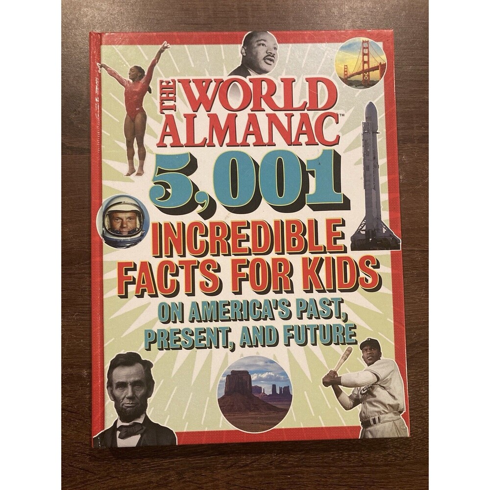 THE WORLD ALMANAC 5,001 INCREDIBLE FACTS FOR KIDS ON - Hardcover Mint Condition
